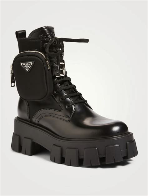 combat boots women prada|women prada boots with pouch.